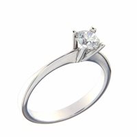 Anello Gazzola Donna Solitario in Oro bianco Diamante 0.52 Ct S-SOL052 - S-SOL052